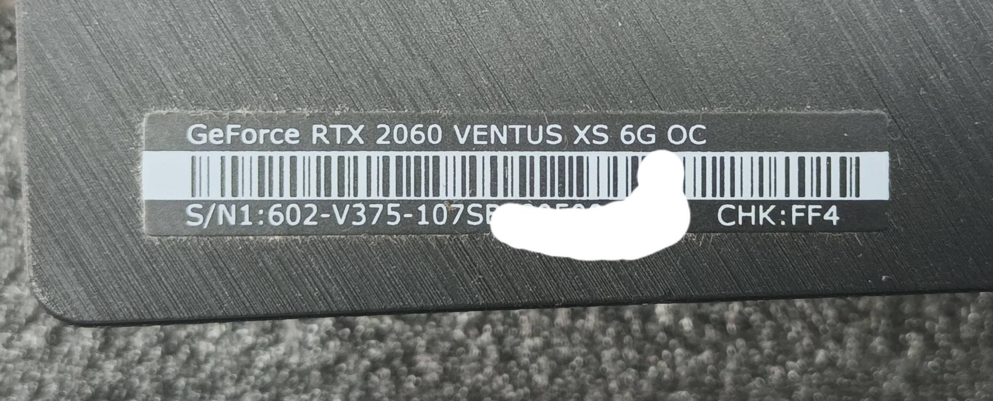 【二手良品◆店家保固1個月】微星msi顯示卡 GeForce RTX 2060 VENTUS XS 6G OC