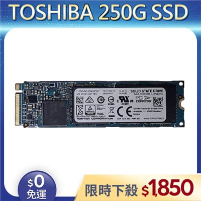 【拆機良品◆店家保固1個月】TOSHIBA M2 250G SSD (桌機/筆電適用)
